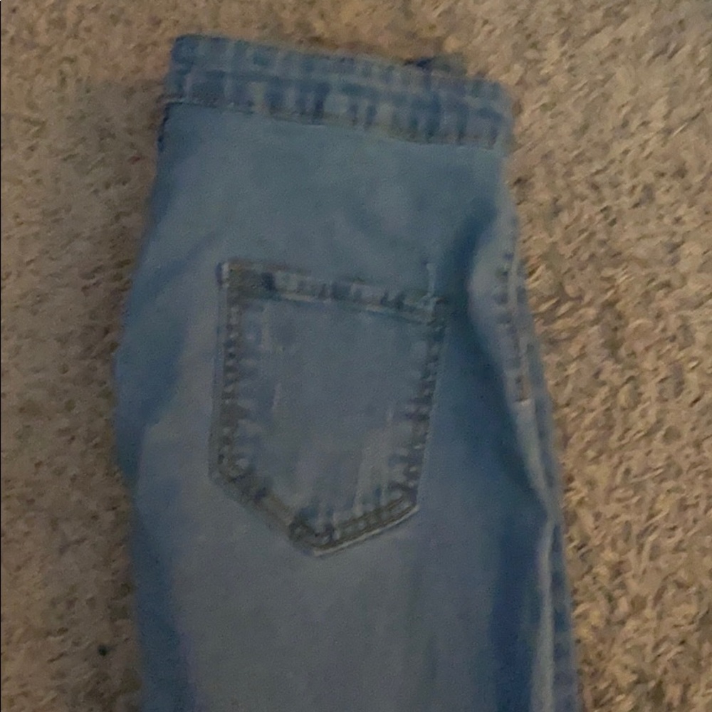 Distressed jeans